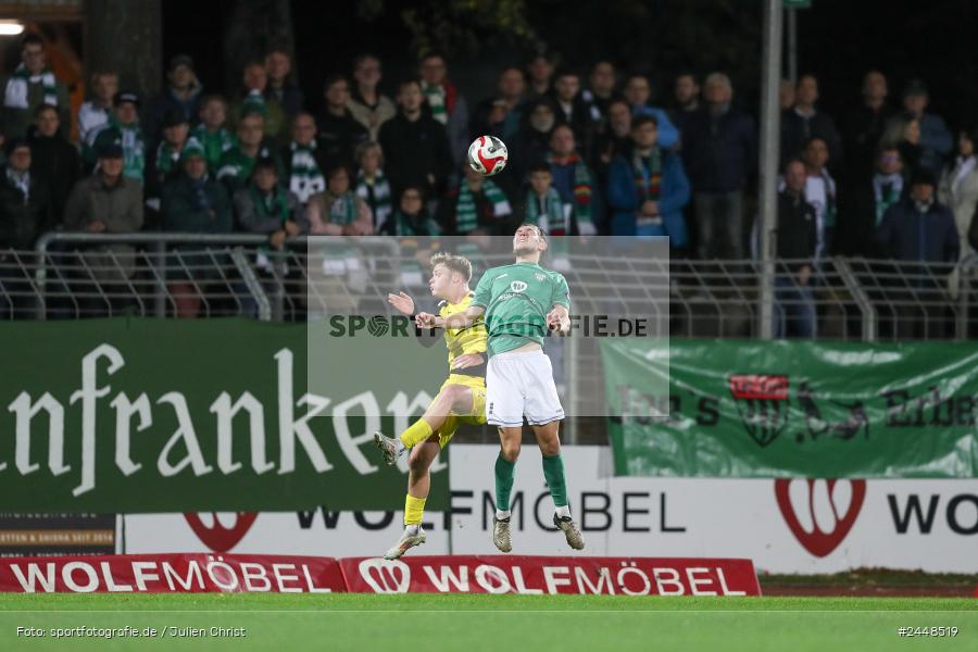 Sachs-Stadion, Schweinfurt, 22.10.2024, sport, action, Fussball, BFV, 16. Spieltag, Regionalliga Bayern, DJK, FCS, DJK Vilzing, 1. FC Schweinfurt 1905 - Bild-ID: 2448519