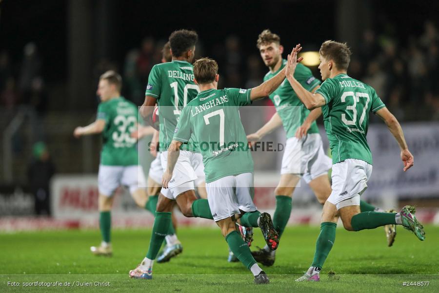 Sachs-Stadion, Schweinfurt, 22.10.2024, sport, action, Fussball, BFV, 16. Spieltag, Regionalliga Bayern, DJK, FCS, DJK Vilzing, 1. FC Schweinfurt 1905 - Bild-ID: 2448577