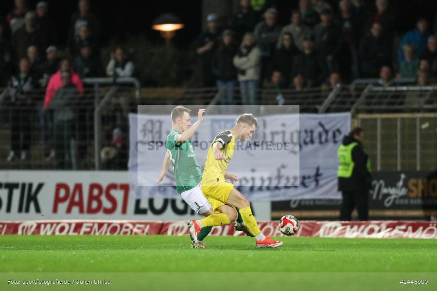 Sachs-Stadion, Schweinfurt, 22.10.2024, sport, action, Fussball, BFV, 16. Spieltag, Regionalliga Bayern, DJK, FCS, DJK Vilzing, 1. FC Schweinfurt 1905 - Bild-ID: 2448600