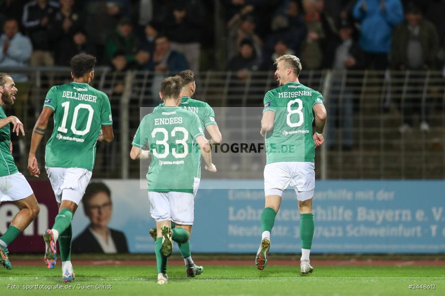 Sachs-Stadion, Schweinfurt, 22.10.2024, sport, action, Fussball, BFV, 16. Spieltag, Regionalliga Bayern, DJK, FCS, DJK Vilzing, 1. FC Schweinfurt 1905 - Bild-ID: 2448612
