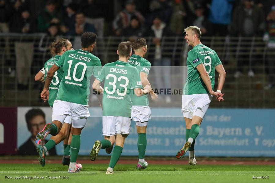 Sachs-Stadion, Schweinfurt, 22.10.2024, sport, action, Fussball, BFV, 16. Spieltag, Regionalliga Bayern, DJK, FCS, DJK Vilzing, 1. FC Schweinfurt 1905 - Bild-ID: 2448613