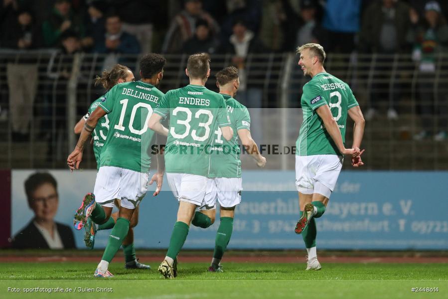 Sachs-Stadion, Schweinfurt, 22.10.2024, sport, action, Fussball, BFV, 16. Spieltag, Regionalliga Bayern, DJK, FCS, DJK Vilzing, 1. FC Schweinfurt 1905 - Bild-ID: 2448614