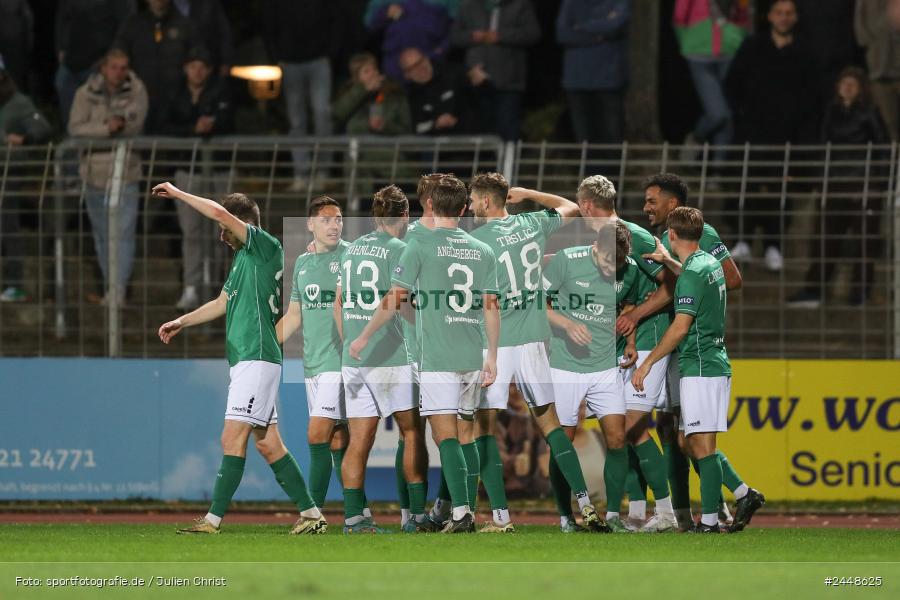 Sachs-Stadion, Schweinfurt, 22.10.2024, sport, action, Fussball, BFV, 16. Spieltag, Regionalliga Bayern, DJK, FCS, DJK Vilzing, 1. FC Schweinfurt 1905 - Bild-ID: 2448625