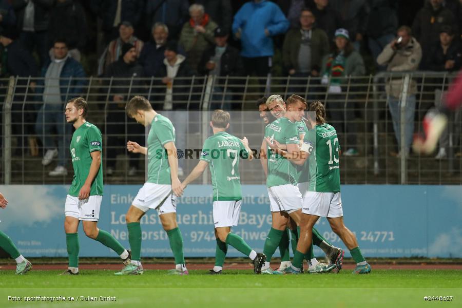 Sachs-Stadion, Schweinfurt, 22.10.2024, sport, action, Fussball, BFV, 16. Spieltag, Regionalliga Bayern, DJK, FCS, DJK Vilzing, 1. FC Schweinfurt 1905 - Bild-ID: 2448627