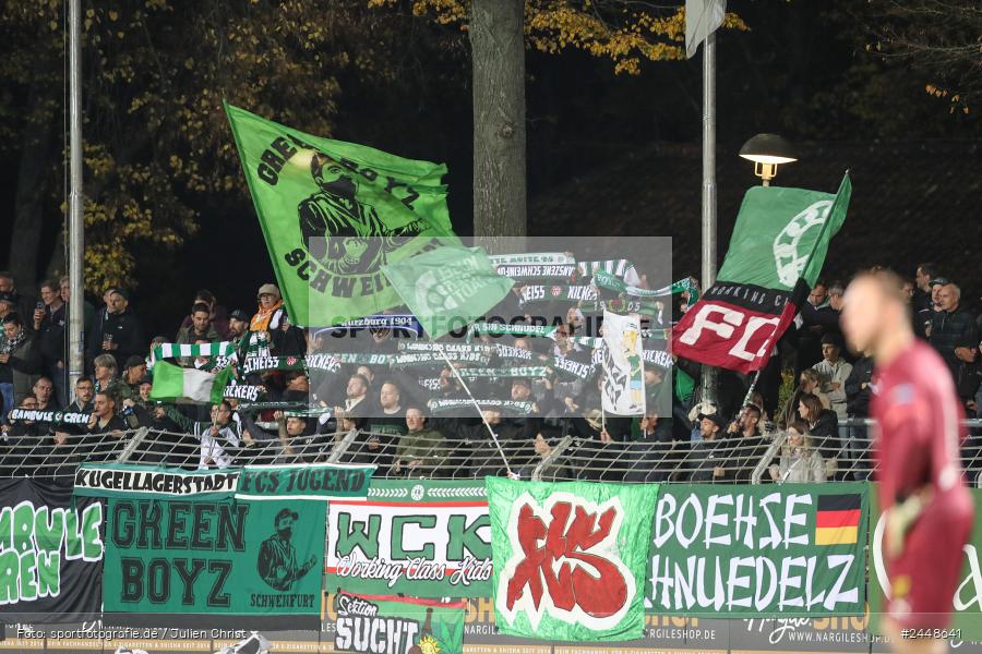Sachs-Stadion, Schweinfurt, 22.10.2024, sport, action, Fussball, BFV, 16. Spieltag, Regionalliga Bayern, DJK, FCS, DJK Vilzing, 1. FC Schweinfurt 1905 - Bild-ID: 2448641