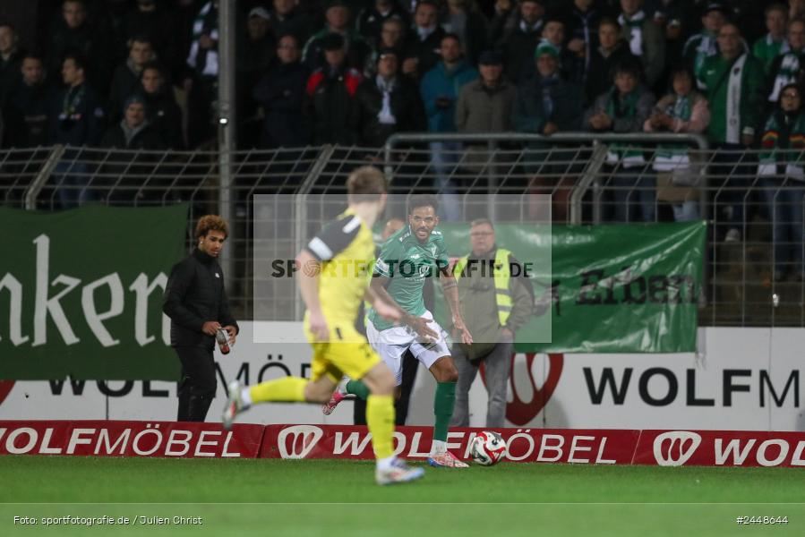 Sachs-Stadion, Schweinfurt, 22.10.2024, sport, action, Fussball, BFV, 16. Spieltag, Regionalliga Bayern, DJK, FCS, DJK Vilzing, 1. FC Schweinfurt 1905 - Bild-ID: 2448644