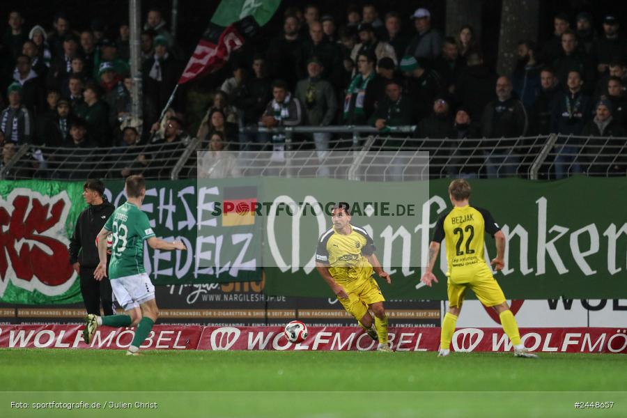 Sachs-Stadion, Schweinfurt, 22.10.2024, sport, action, Fussball, BFV, 16. Spieltag, Regionalliga Bayern, DJK, FCS, DJK Vilzing, 1. FC Schweinfurt 1905 - Bild-ID: 2448657