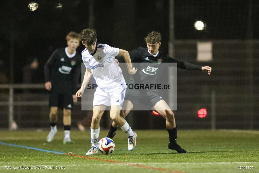 Nebenplatz 9, Sachs-Stadion, Schweinfurt, 23.10.2024, sport, action, Fussball, BFV, 2. Runde, U19 Volksbanken Raiffeisenbanken-Pokal, SVA, FCS, SV Viktoria Aschaffenburg, 1. FC Schweinfurt 1905 - Bild-ID: 2448857 Nebenplatz 9, Sachs-Stadion, Schweinfurt, 23.10.2024, sport, action, Fussball, BFV, 2. Runde, U19 Volksbanken Raiffeisenbanken-Pokal, SVA, FCS, SV Viktoria Aschaffenburg, 1. FC Schweinfurt 1905 - Bild-ID: 2448857
