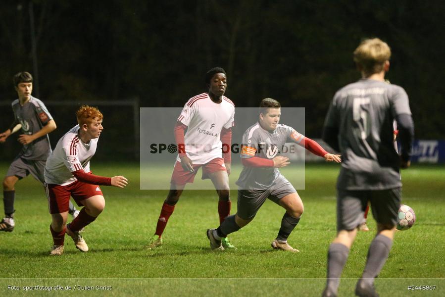 Sportgelände, Karlstadt, 25.10.2024, sport, action, Fussball, BFV, Gruppe WÜ MSP, U19, SVB, SGK, (SG) SV Rot-Weiss Bischbrunn, (SG) Kreis Karlstadt - Bild-ID: 2448867