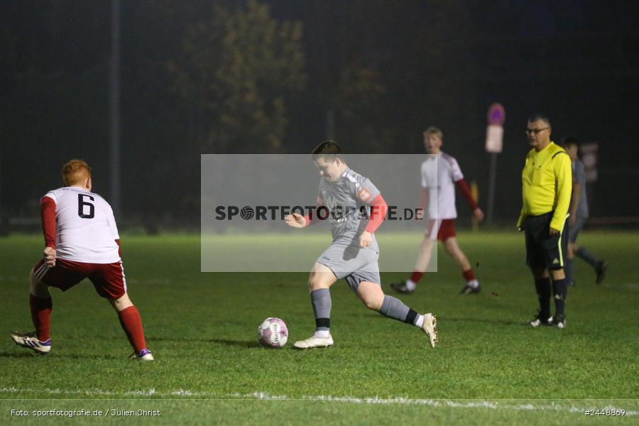 Sportgelände, Karlstadt, 25.10.2024, sport, action, Fussball, BFV, Gruppe WÜ MSP, U19, SVB, SGK, (SG) SV Rot-Weiss Bischbrunn, (SG) Kreis Karlstadt - Bild-ID: 2448869