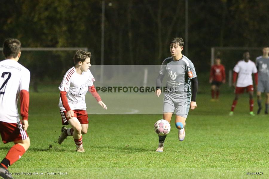 Sportgelände, Karlstadt, 25.10.2024, sport, action, Fussball, BFV, Gruppe WÜ MSP, U19, SVB, SGK, (SG) SV Rot-Weiss Bischbrunn, (SG) Kreis Karlstadt - Bild-ID: 2448873