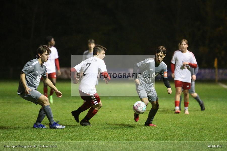Sportgelände, Karlstadt, 25.10.2024, sport, action, Fussball, BFV, Gruppe WÜ MSP, U19, SVB, SGK, (SG) SV Rot-Weiss Bischbrunn, (SG) Kreis Karlstadt - Bild-ID: 2448875