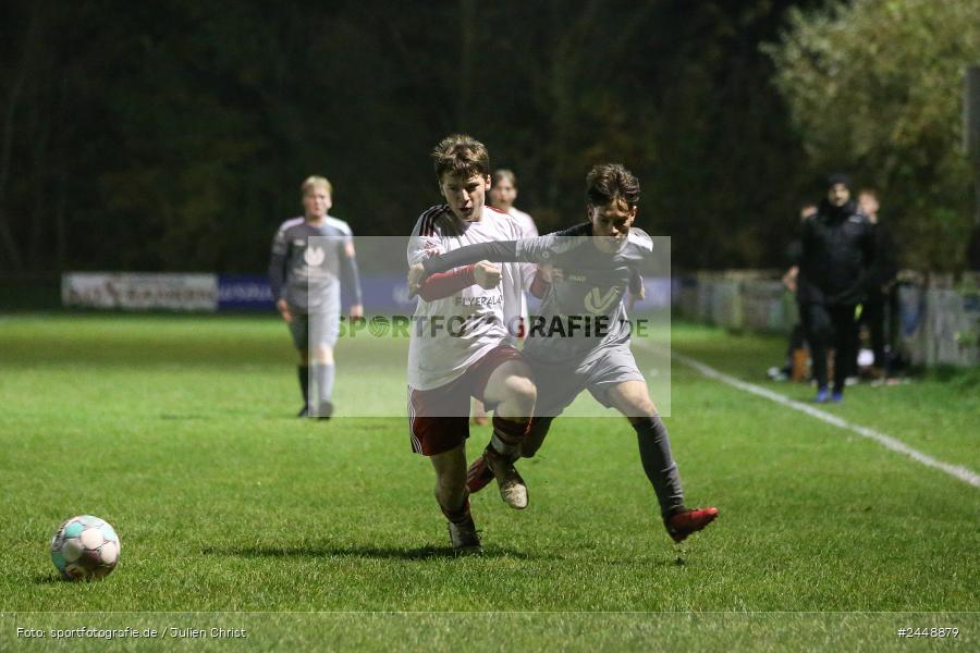 Sportgelände, Karlstadt, 25.10.2024, sport, action, Fussball, BFV, Gruppe WÜ MSP, U19, SVB, SGK, (SG) SV Rot-Weiss Bischbrunn, (SG) Kreis Karlstadt - Bild-ID: 2448879