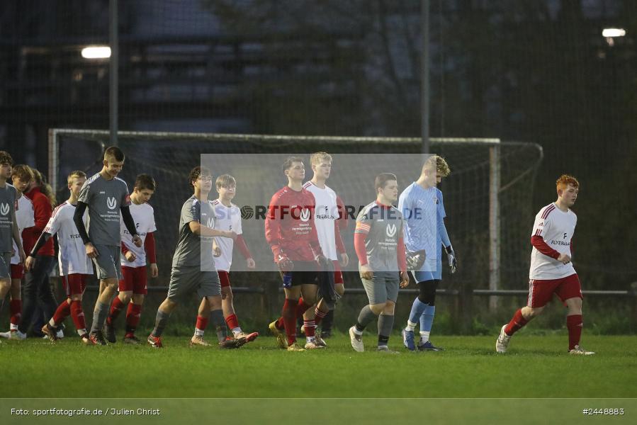 Sportgelände, Karlstadt, 25.10.2024, sport, action, Fussball, BFV, Gruppe WÜ MSP, U19, SVB, SGK, (SG) SV Rot-Weiss Bischbrunn, (SG) Kreis Karlstadt - Bild-ID: 2448883
