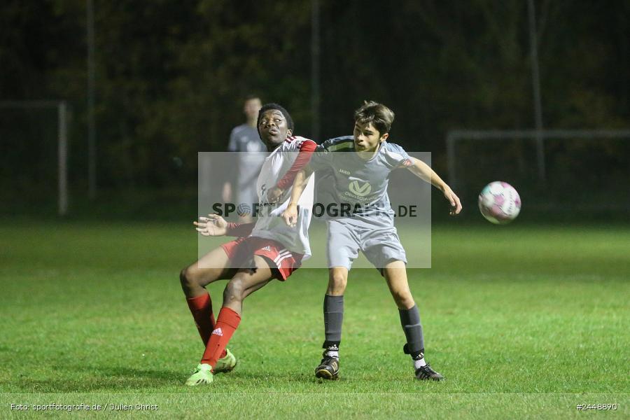 Sportgelände, Karlstadt, 25.10.2024, sport, action, Fussball, BFV, Gruppe WÜ MSP, U19, SVB, SGK, (SG) SV Rot-Weiss Bischbrunn, (SG) Kreis Karlstadt - Bild-ID: 2448890