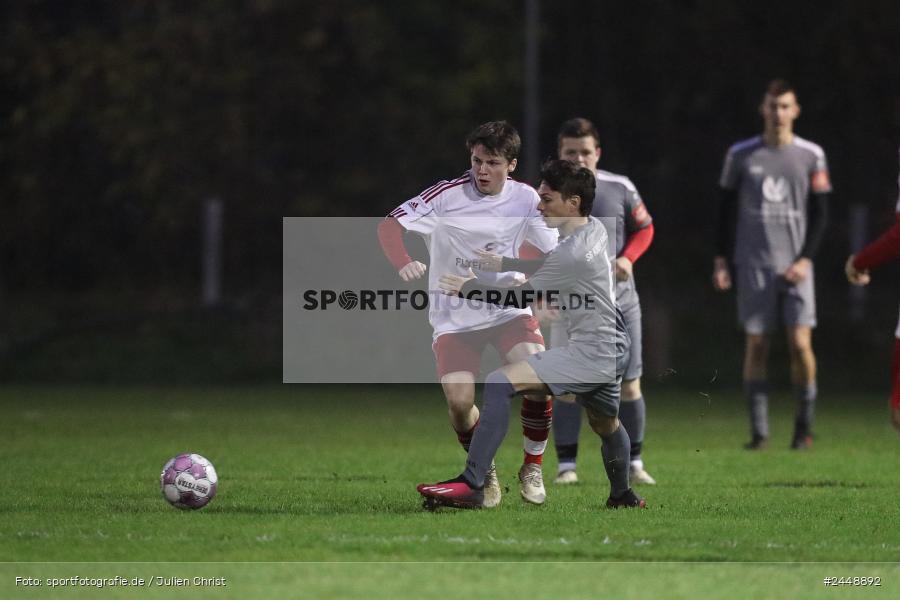 Sportgelände, Karlstadt, 25.10.2024, sport, action, Fussball, BFV, Gruppe WÜ MSP, U19, SVB, SGK, (SG) SV Rot-Weiss Bischbrunn, (SG) Kreis Karlstadt - Bild-ID: 2448892