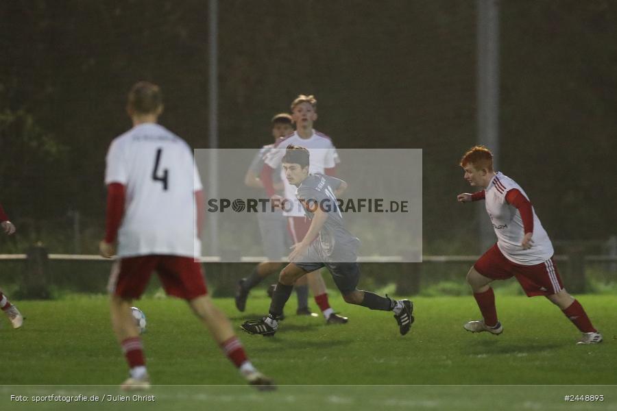 Sportgelände, Karlstadt, 25.10.2024, sport, action, Fussball, BFV, Gruppe WÜ MSP, U19, SVB, SGK, (SG) SV Rot-Weiss Bischbrunn, (SG) Kreis Karlstadt - Bild-ID: 2448893