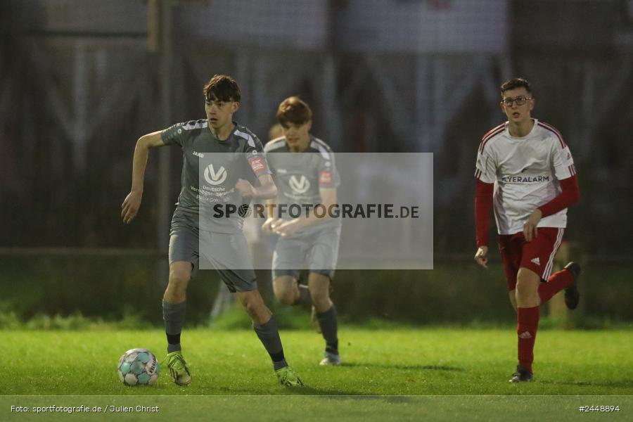 Sportgelände, Karlstadt, 25.10.2024, sport, action, Fussball, BFV, Gruppe WÜ MSP, U19, SVB, SGK, (SG) SV Rot-Weiss Bischbrunn, (SG) Kreis Karlstadt - Bild-ID: 2448894
