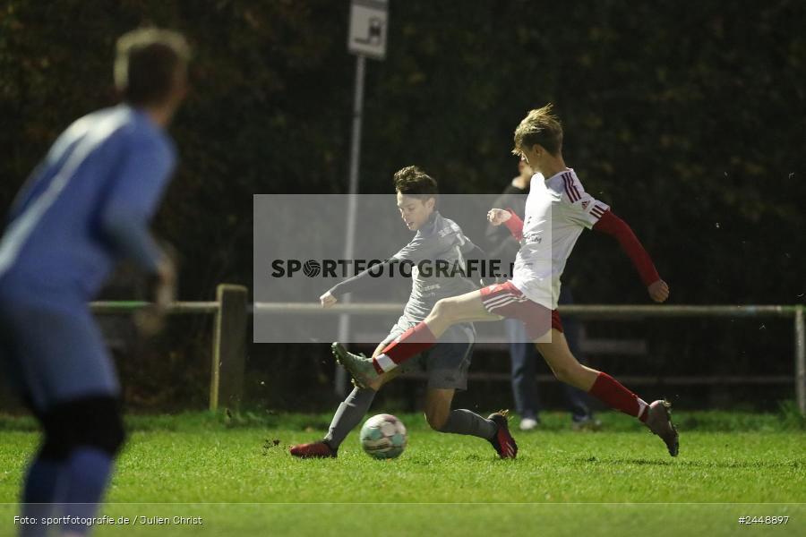 Sportgelände, Karlstadt, 25.10.2024, sport, action, Fussball, BFV, Gruppe WÜ MSP, U19, SVB, SGK, (SG) SV Rot-Weiss Bischbrunn, (SG) Kreis Karlstadt - Bild-ID: 2448897