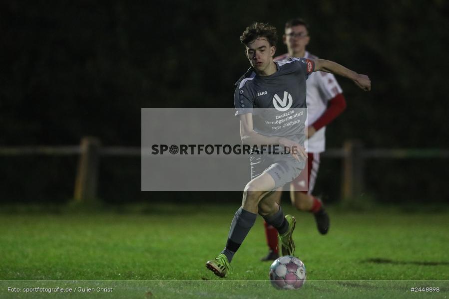 Sportgelände, Karlstadt, 25.10.2024, sport, action, Fussball, BFV, Gruppe WÜ MSP, U19, SVB, SGK, (SG) SV Rot-Weiss Bischbrunn, (SG) Kreis Karlstadt - Bild-ID: 2448898