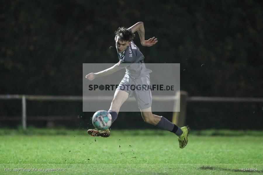 Sportgelände, Karlstadt, 25.10.2024, sport, action, Fussball, BFV, Gruppe WÜ MSP, U19, SVB, SGK, (SG) SV Rot-Weiss Bischbrunn, (SG) Kreis Karlstadt - Bild-ID: 2448914