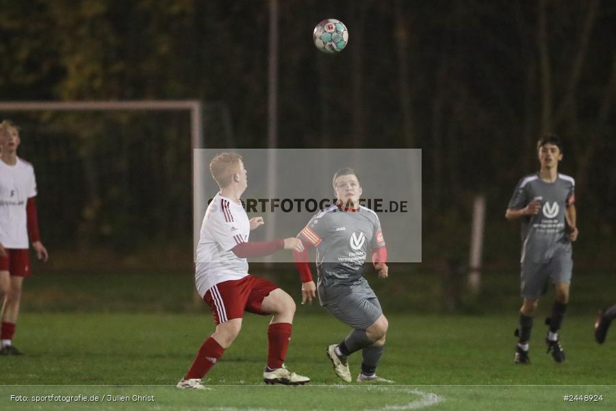 Sportgelände, Karlstadt, 25.10.2024, sport, action, Fussball, BFV, Gruppe WÜ MSP, U19, SVB, SGK, (SG) SV Rot-Weiss Bischbrunn, (SG) Kreis Karlstadt - Bild-ID: 2448924