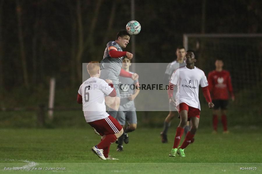 Sportgelände, Karlstadt, 25.10.2024, sport, action, Fussball, BFV, Gruppe WÜ MSP, U19, SVB, SGK, (SG) SV Rot-Weiss Bischbrunn, (SG) Kreis Karlstadt - Bild-ID: 2448925