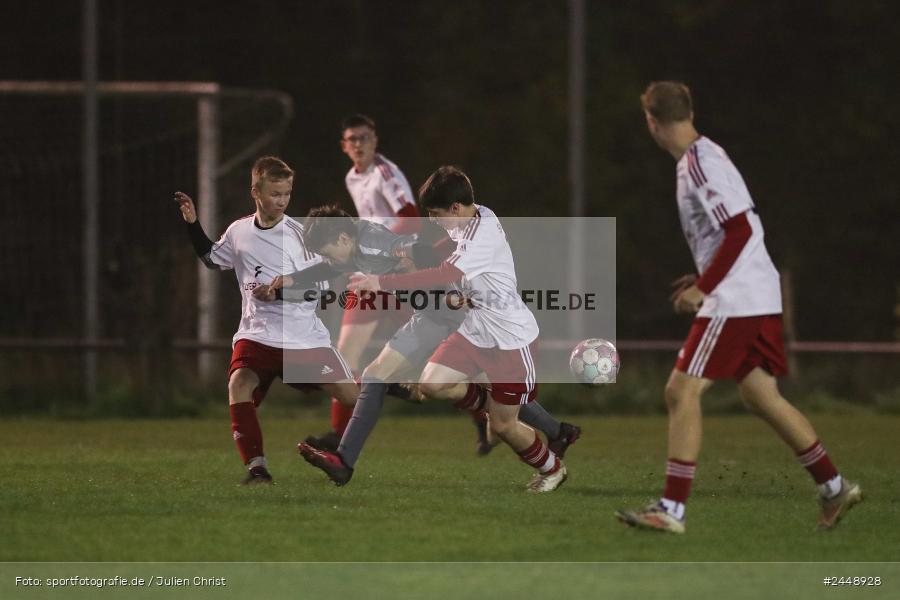 Sportgelände, Karlstadt, 25.10.2024, sport, action, Fussball, BFV, Gruppe WÜ MSP, U19, SVB, SGK, (SG) SV Rot-Weiss Bischbrunn, (SG) Kreis Karlstadt - Bild-ID: 2448928