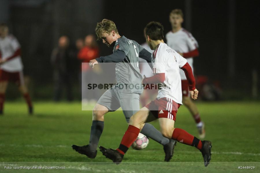 Sportgelände, Karlstadt, 25.10.2024, sport, action, Fussball, BFV, Gruppe WÜ MSP, U19, SVB, SGK, (SG) SV Rot-Weiss Bischbrunn, (SG) Kreis Karlstadt - Bild-ID: 2448929