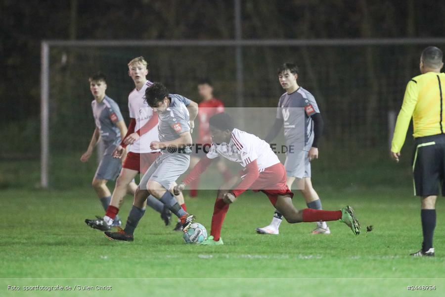 Sportgelände, Karlstadt, 25.10.2024, sport, action, Fussball, BFV, Gruppe WÜ MSP, U19, SVB, SGK, (SG) SV Rot-Weiss Bischbrunn, (SG) Kreis Karlstadt - Bild-ID: 2448934