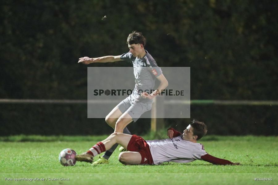 Sportgelände, Karlstadt, 25.10.2024, sport, action, Fussball, BFV, Gruppe WÜ MSP, U19, SVB, SGK, (SG) SV Rot-Weiss Bischbrunn, (SG) Kreis Karlstadt - Bild-ID: 2448940