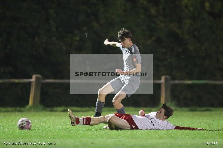 Sportgelände, Karlstadt, 25.10.2024, sport, action, Fussball, BFV, Gruppe WÜ MSP, U19, SVB, SGK, (SG) SV Rot-Weiss Bischbrunn, (SG) Kreis Karlstadt - Bild-ID: 2448941