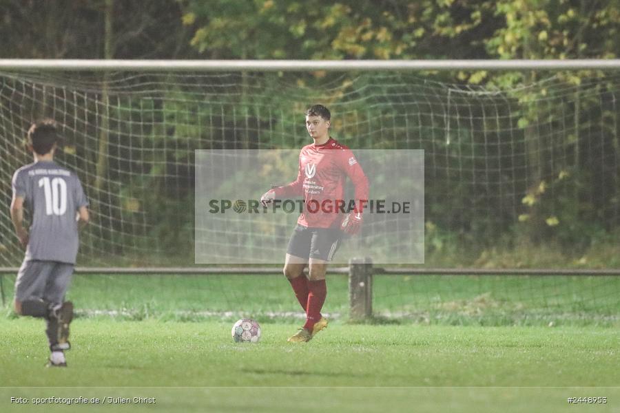 Sportgelände, Karlstadt, 25.10.2024, sport, action, Fussball, BFV, Gruppe WÜ MSP, U19, SVB, SGK, (SG) SV Rot-Weiss Bischbrunn, (SG) Kreis Karlstadt - Bild-ID: 2448953