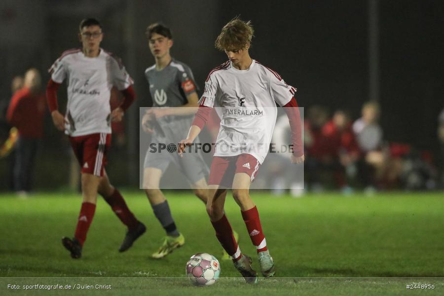 Sportgelände, Karlstadt, 25.10.2024, sport, action, Fussball, BFV, Gruppe WÜ MSP, U19, SVB, SGK, (SG) SV Rot-Weiss Bischbrunn, (SG) Kreis Karlstadt - Bild-ID: 2448956