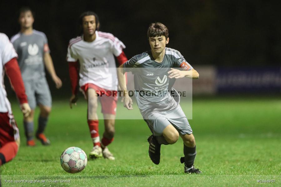 Sportgelände, Karlstadt, 25.10.2024, sport, action, Fussball, BFV, Gruppe WÜ MSP, U19, SVB, SGK, (SG) SV Rot-Weiss Bischbrunn, (SG) Kreis Karlstadt - Bild-ID: 2448957