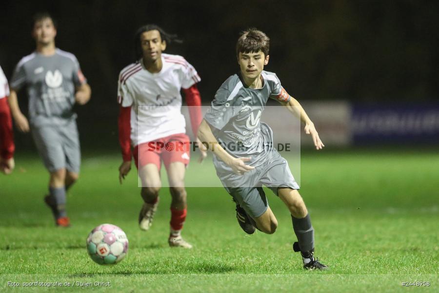 Sportgelände, Karlstadt, 25.10.2024, sport, action, Fussball, BFV, Gruppe WÜ MSP, U19, SVB, SGK, (SG) SV Rot-Weiss Bischbrunn, (SG) Kreis Karlstadt - Bild-ID: 2448958