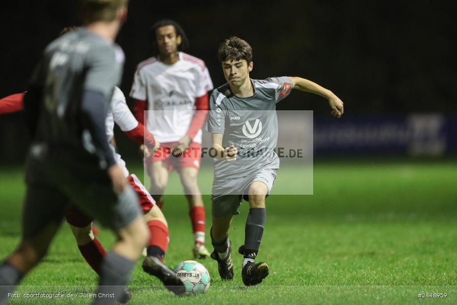 Sportgelände, Karlstadt, 25.10.2024, sport, action, Fussball, BFV, Gruppe WÜ MSP, U19, SVB, SGK, (SG) SV Rot-Weiss Bischbrunn, (SG) Kreis Karlstadt - Bild-ID: 2448959