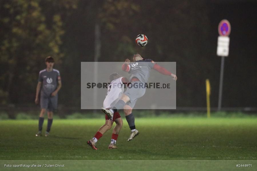 Sportgelände, Karlstadt, 25.10.2024, sport, action, Fussball, BFV, Gruppe WÜ MSP, U19, SVB, SGK, (SG) SV Rot-Weiss Bischbrunn, (SG) Kreis Karlstadt - Bild-ID: 2448971