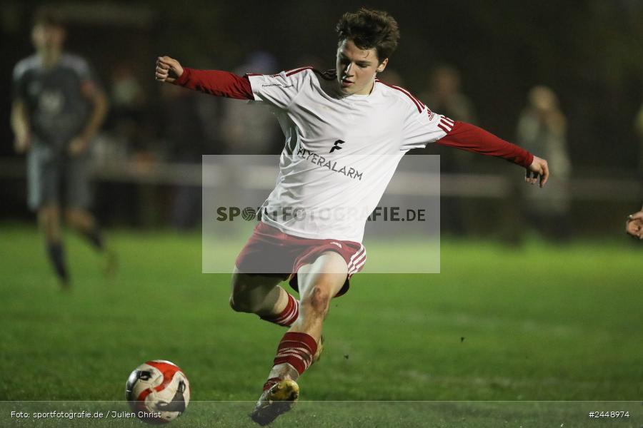Sportgelände, Karlstadt, 25.10.2024, sport, action, Fussball, BFV, Gruppe WÜ MSP, U19, SVB, SGK, (SG) SV Rot-Weiss Bischbrunn, (SG) Kreis Karlstadt - Bild-ID: 2448974