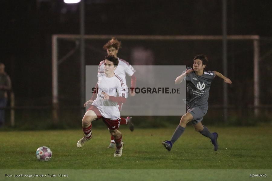 Sportgelände, Karlstadt, 25.10.2024, sport, action, Fussball, BFV, Gruppe WÜ MSP, U19, SVB, SGK, (SG) SV Rot-Weiss Bischbrunn, (SG) Kreis Karlstadt - Bild-ID: 2448976