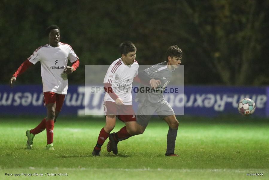 Sportgelände, Karlstadt, 25.10.2024, sport, action, Fussball, BFV, Gruppe WÜ MSP, U19, SVB, SGK, (SG) SV Rot-Weiss Bischbrunn, (SG) Kreis Karlstadt - Bild-ID: 2448979