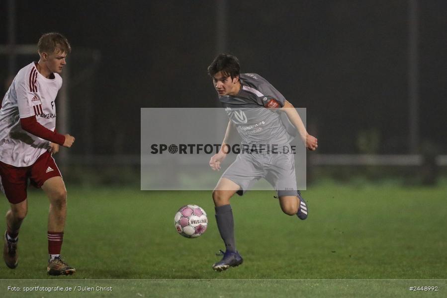 Sportgelände, Karlstadt, 25.10.2024, sport, action, Fussball, BFV, Gruppe WÜ MSP, U19, SVB, SGK, (SG) SV Rot-Weiss Bischbrunn, (SG) Kreis Karlstadt - Bild-ID: 2448992