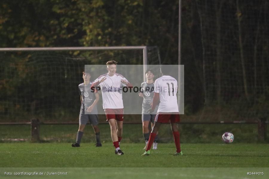 Sportgelände, Karlstadt, 25.10.2024, sport, action, Fussball, BFV, Gruppe WÜ MSP, U19, SVB, SGK, (SG) SV Rot-Weiss Bischbrunn, (SG) Kreis Karlstadt - Bild-ID: 2449015