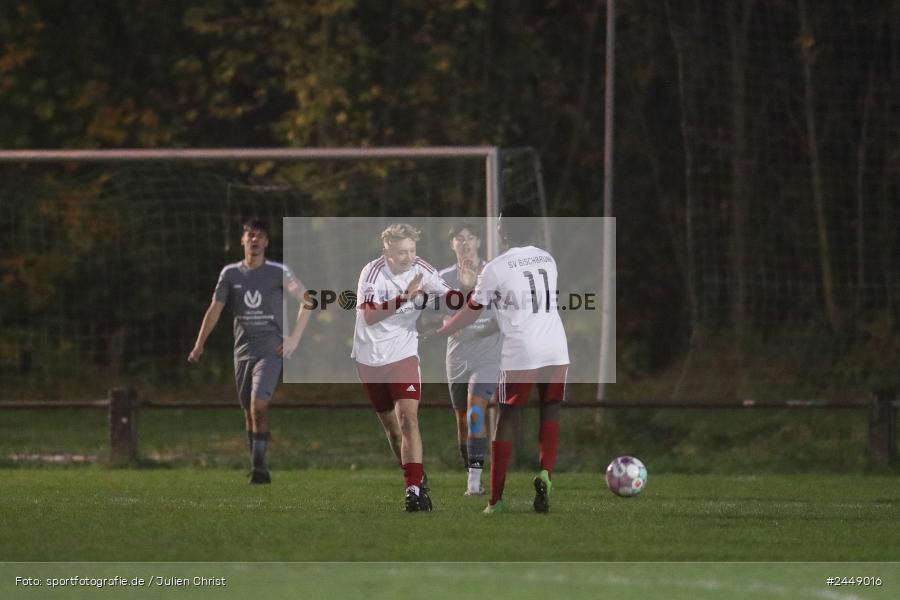 Sportgelände, Karlstadt, 25.10.2024, sport, action, Fussball, BFV, Gruppe WÜ MSP, U19, SVB, SGK, (SG) SV Rot-Weiss Bischbrunn, (SG) Kreis Karlstadt - Bild-ID: 2449016