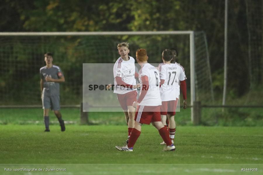 Sportgelände, Karlstadt, 25.10.2024, sport, action, Fussball, BFV, Gruppe WÜ MSP, U19, SVB, SGK, (SG) SV Rot-Weiss Bischbrunn, (SG) Kreis Karlstadt - Bild-ID: 2449018