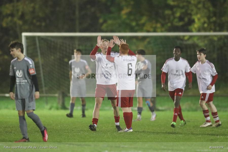 Sportgelände, Karlstadt, 25.10.2024, sport, action, Fussball, BFV, Gruppe WÜ MSP, U19, SVB, SGK, (SG) SV Rot-Weiss Bischbrunn, (SG) Kreis Karlstadt - Bild-ID: 2449019
