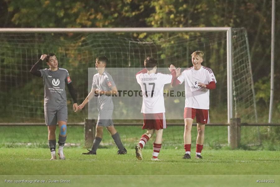 Sportgelände, Karlstadt, 25.10.2024, sport, action, Fussball, BFV, Gruppe WÜ MSP, U19, SVB, SGK, (SG) SV Rot-Weiss Bischbrunn, (SG) Kreis Karlstadt - Bild-ID: 2449022