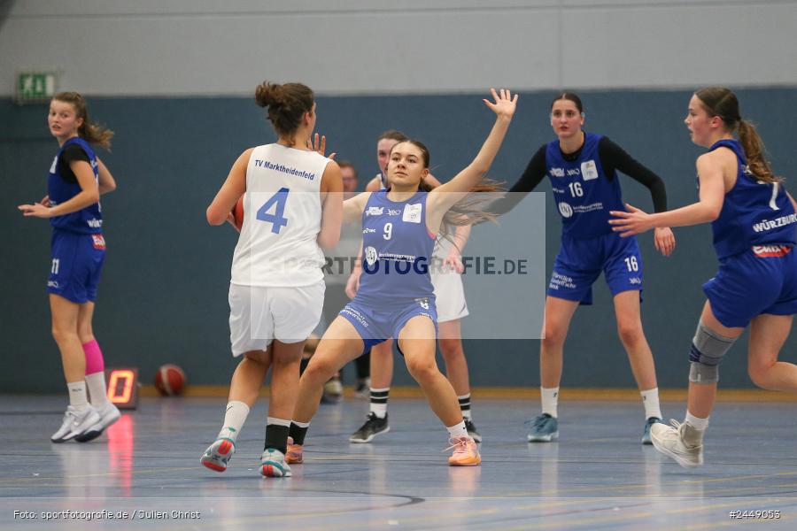 Hans-Wilhelm-Renkhoff Halle, Marktheidenfeld, 26.10.2024, sport, action, DBB, Regionalliga Damen HR-Nord, Basketball, TGW, TVM, TG 48 Würzburg 2, TV Marktheidenfeld - Bild-ID: 2449053