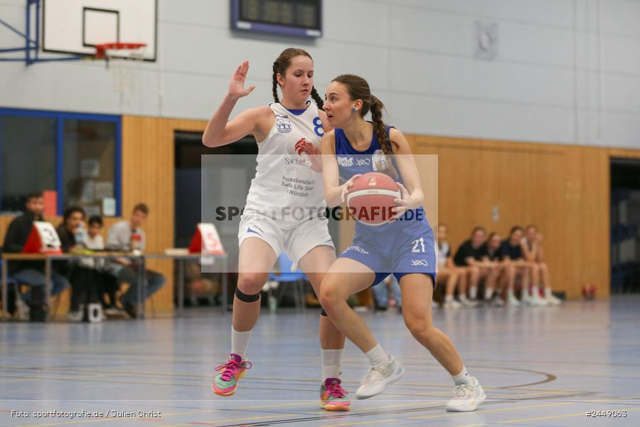 Hans-Wilhelm-Renkhoff Halle, Marktheidenfeld, 26.10.2024, sport, action, DBB, Regionalliga Damen HR-Nord, Basketball, TGW, TVM, TG 48 Würzburg 2, TV Marktheidenfeld - Bild-ID: 2449063