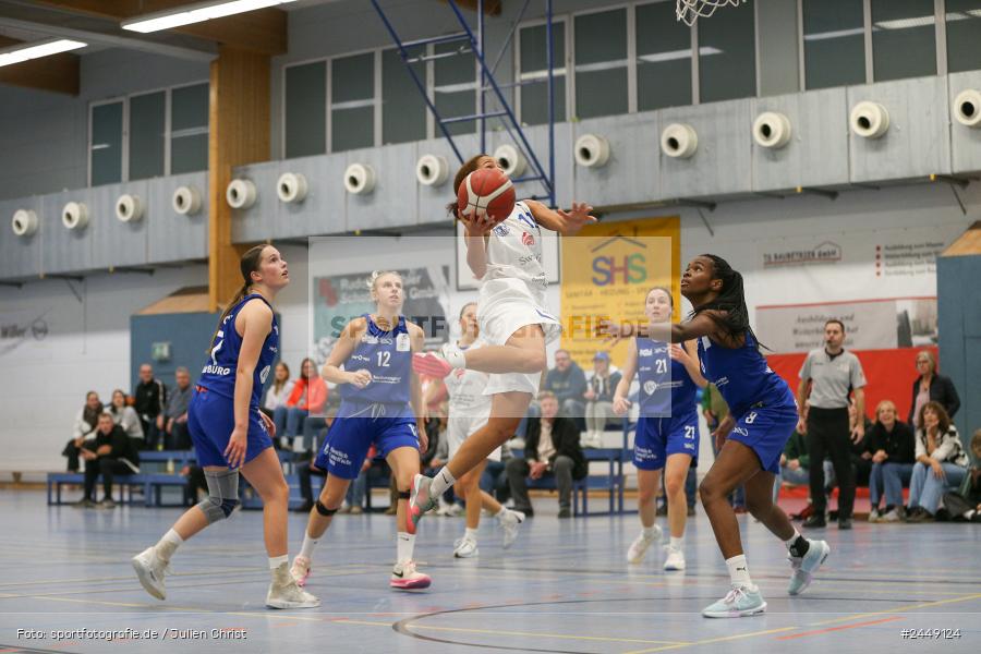 Hans-Wilhelm-Renkhoff Halle, Marktheidenfeld, 26.10.2024, sport, action, DBB, Regionalliga Damen HR-Nord, Basketball, TGW, TVM, TG 48 Würzburg 2, TV Marktheidenfeld - Bild-ID: 2449124